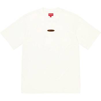 White Supreme Oval Logo S/S Top Sweaters | Supreme 290KI